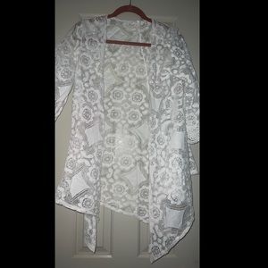 White Lace Cardigan